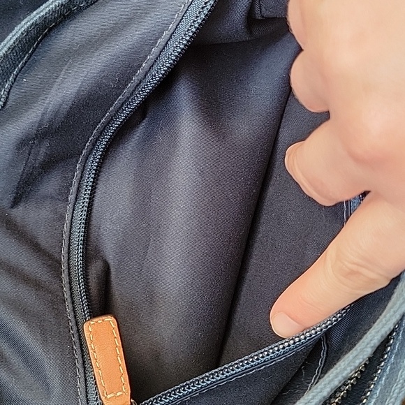 Coach Navy Canvas Messenger Bag - Picture 9 of 12